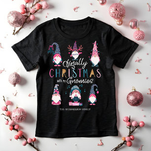 T-shirt En Tri-matière Enfin Noël Avec Mes Gnomies Drôle Gnomes