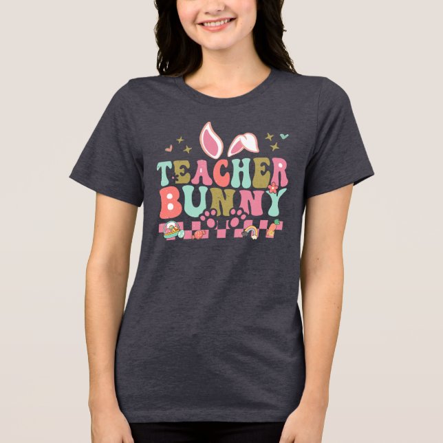 T-shirt En Tri-matière Enseignant Bunny Graphic (Recto)