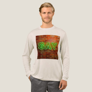 T-shirt En Tri-matière Enseigne néon gay illuminée SlipperyJoe lumineuse