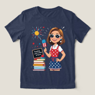 T-shirt En Tri-matière Enseigner avec liberté et saveur - 4 juillet Ensei