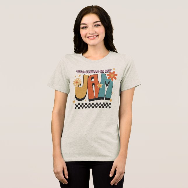 T-shirt En Tri-matière Enseigner Est Ma Passion Prof Retro (Recto plein)