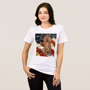 T-SHIRT EN TRI-MATIÈRE ENSEMBLE ROUGE DE CURLING