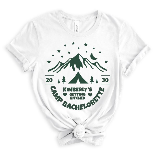 T-shirt En Tri-matière Enterrement de Vie de Jeune Fille Camping BVI (Créateur téléchargé)