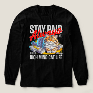 T-shirt En Tri-matière Entrepreneur Boss Cat Restez Ambitieuses Femmes