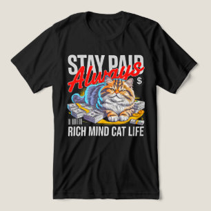 T-shirt En Tri-matière Entrepreneur Chat Boss - Esprit Riche Argent Affai