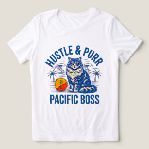 T-shirt En Tri-matière Entrepreneuse Femme Patron - Bosser et ronronner M