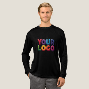 T-shirt En Tri-matière Entreprise de logo et de texte personnalisés simpl