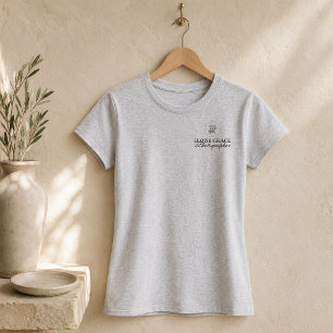 T-shirt En Tri-matière Entreprise de script de photographe de logo modern