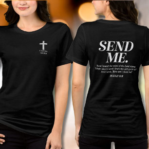 T-shirt En Tri-matière Envoyez-moi Église nom Christianisme Isaïe 6:8 ou