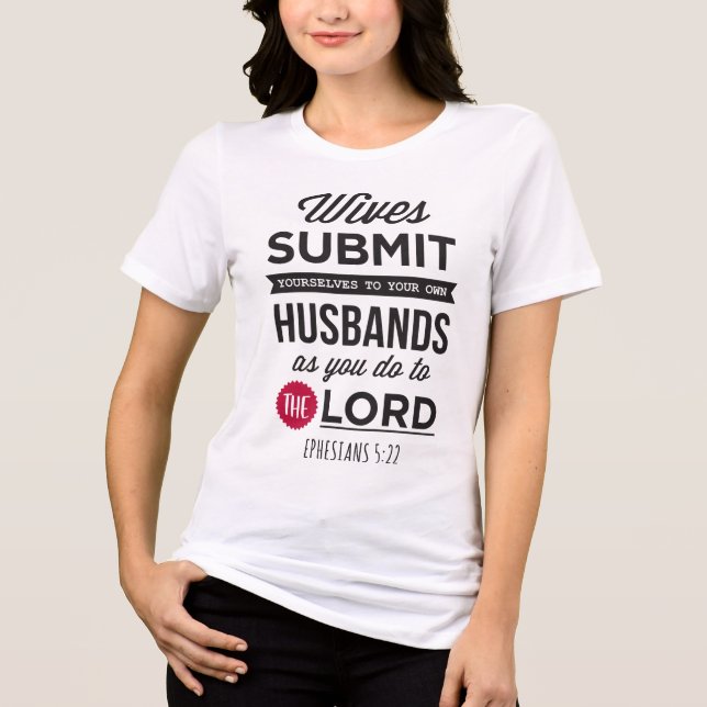 T-shirt En Tri-matière Ephesians 5:22 (Recto)