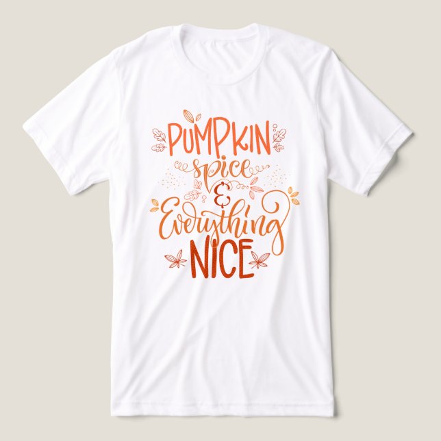T-shirt En Tri-matière Épice citrouille & Tout Nice (Design Recto)