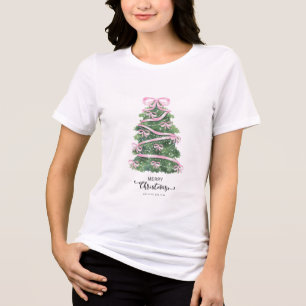 T-shirt En Tri-matière Épicéa aux extrémités ornées de rubans