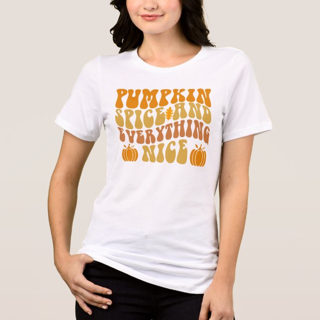 T-shirt En Tri-matière Épices citrouilles Et Tout Bien (Recto)
