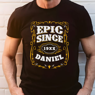 T-shirt En Tri-matière Épique Depuis la Naissance Année et Nom Personnali