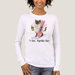 T-shirt En Tri-matière Épouse de ski "I Do, Après-ski" pour Amoureux de l