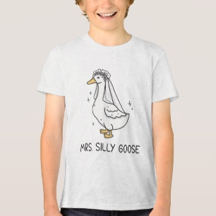 T-shirt En Tri-matière Épouse Pour Être Mariage Épouse Silly Épouse Goose