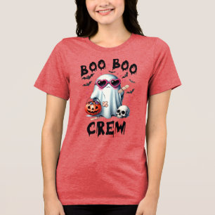 T-shirt En Tri-matière Équipage Boo Boo Fantôme Mignon Halloween