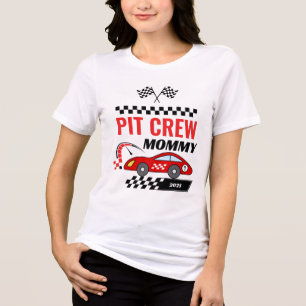 T-shirt En Tri-matière Équipage de la voiture de course maman course anni