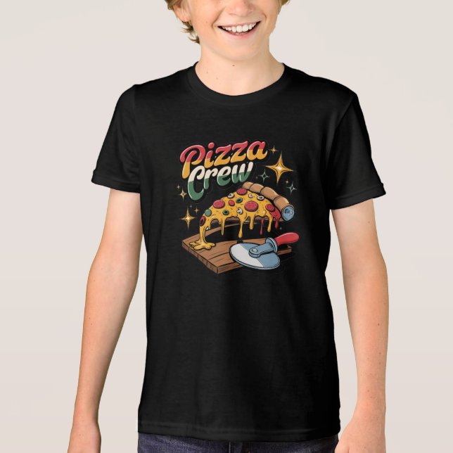 T-shirt En Tri-matière Équipage de pizza (Recto)