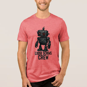 T-shirt En Tri-matière Équipage de Vis Desserrées – Robot Cyberpunk Grung