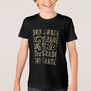 T-shirt En Tri-matière Équipe Camo 3e année Équipe Retour à l'école Ensei