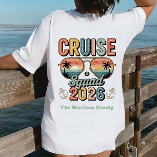 T-shirt En Tri-matière Équipe Croisière Rétro Personnalisée 2026 Vacances
