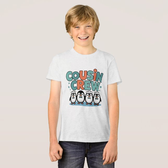 T-shirt En Tri-matière Équipe de cousins (Recto plein)