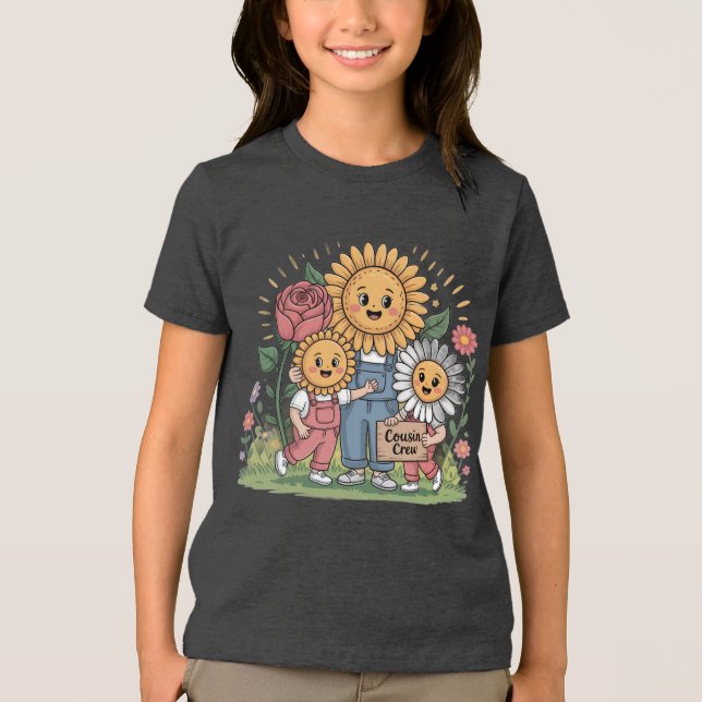 T-shirt En Tri-matière Équipe de cousins (Recto)