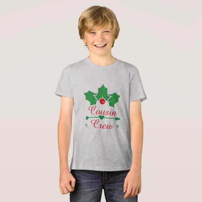T-shirt En Tri-matière Équipe de cousins de Noël  (Recto plein)