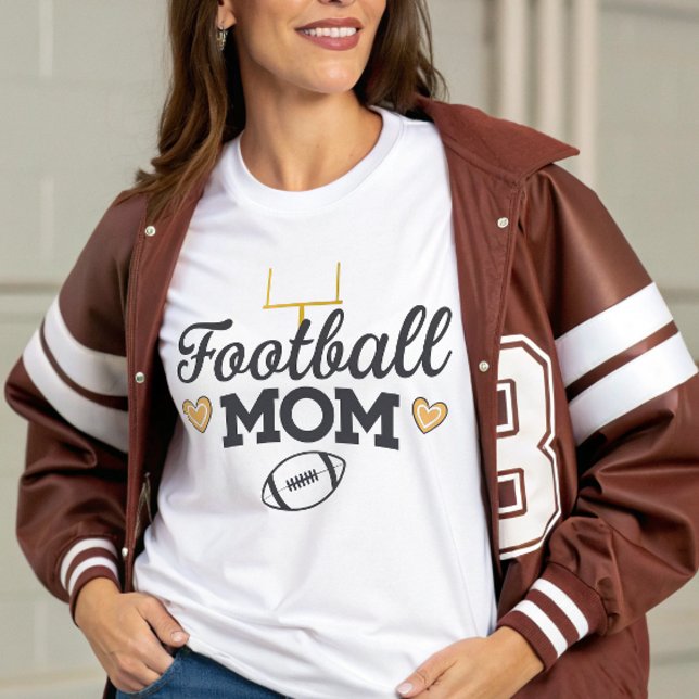 T-shirt En Tri-matière Équipe de football maman stylisée personnalisée (Créateur téléchargé)