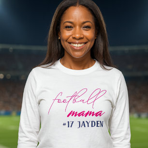 T-shirt En Tri-matière Équipe de football scolaire Maman