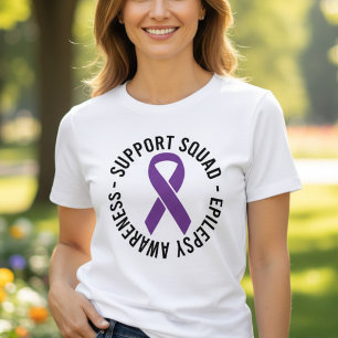 T-shirt En Tri-matière Équipe de soutien et de sensibilisation à l'épilep