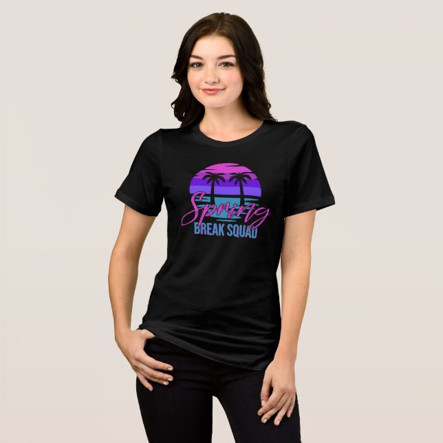 T-shirt En Tri-matière Équipe des congés de printemps (Recto plein)