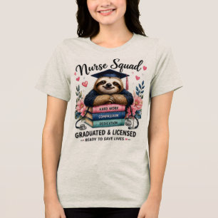 T-shirt En Tri-matière Équipe d'infirmières paresseuses diplômées et auto