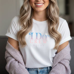 T-shirt En Tri-matière Équipe Moderne de Jeans de Demoiselle d'Honneur av
