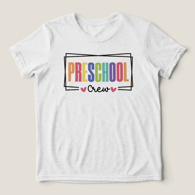 T-shirt En Tri-matière Équipe préscolaire (Design Recto)