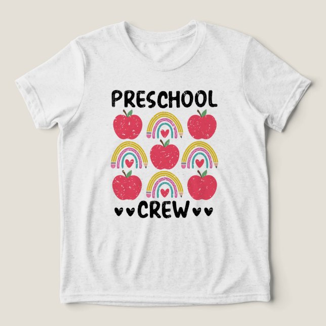 T-shirt En Tri-matière Équipe préscolaire (Design Recto)