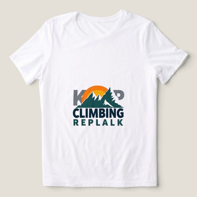 T-shirt En Tri-matière Escalade Replak Adventure Design (Design Recto)