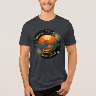 T-SHIRT EN TRI-MATIÈRE ESCALIER AU CIEL ROCK TEE