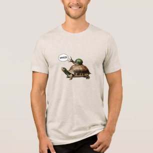 T-shirt En Tri-matière Escargot montant une tortue