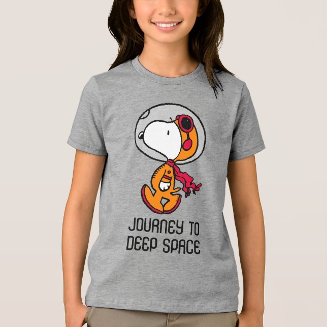 T-shirt En Tri-matière ESPACE | Astronaute de Snoopy (Recto)