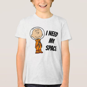 T-shirt En Tri-matière ESPACE Charlie Astronaut Brown