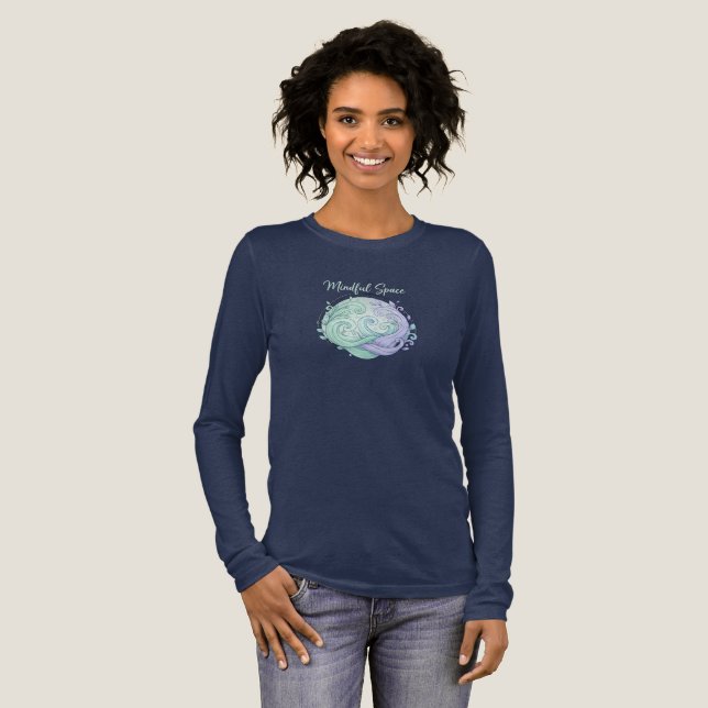 T-shirt En Tri-matière Espace Conscient - Design Sérénité Pastel (Recto complet)
