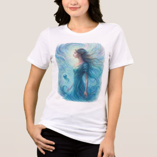 T-shirt En Tri-matière Esprit céleste dans un cosmos tourbillonnant