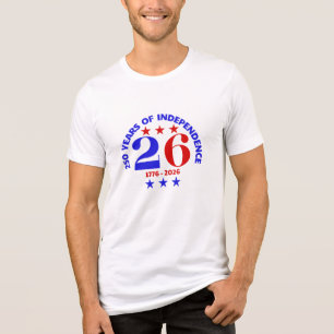 T-SHIRT EN TRI-MATIÈRE ESPRIT DE 26 À 250 ANS D'INDÉPENDANCE