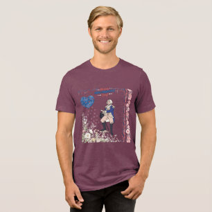 T-shirt En Tri-matière Esprit d'Indépendance Brille bordeaux