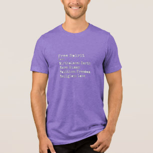 T-shirt En Tri-matière Esprit libre :