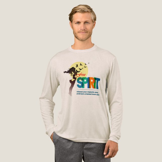 T-shirt En Tri-matière Esprit Libre | Hommes Manches Longues (Recto complet)