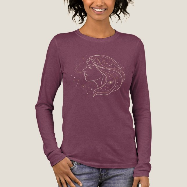 T-shirt En Tri-matière Esthétique de la déesse lunaire céleste  (Recto)