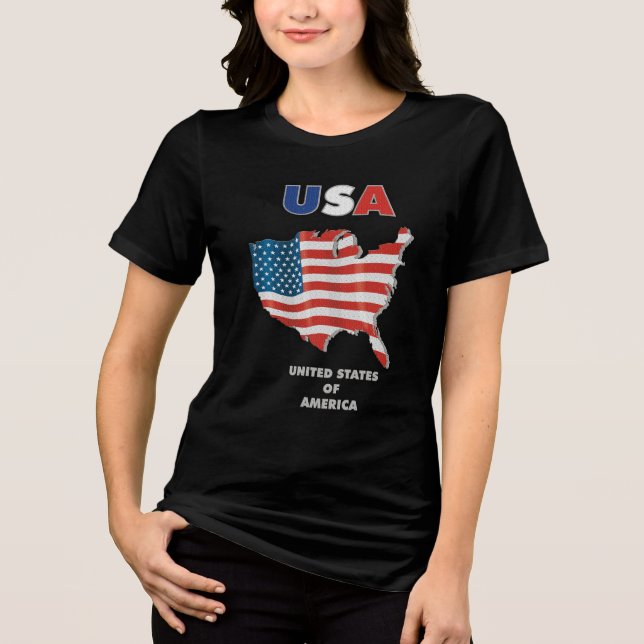T-shirt En Tri-matière États-Unis - États-Unis d'Amérique (Recto)